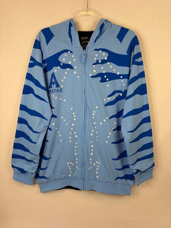 Avatar Other - RARE AVATAR Fire & Ash Movie REVERSIBLE Promo Na’vi Hoodie Ears Disney L